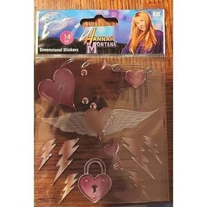 Jolees Disney Hannah Montana Miley Cirus HEART WINGS‎ Scrapbooking Stickers RARE